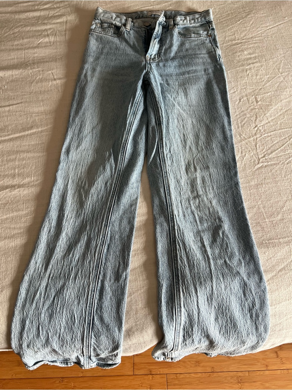 PacSun Light Blue High-Rise Wide Leg Jeans